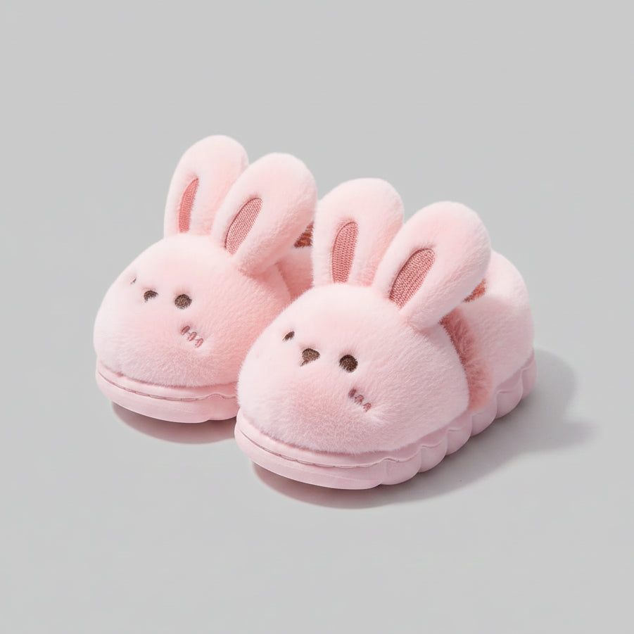 Kids Bunny Fleece Slippers