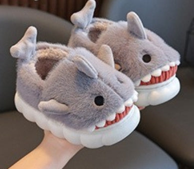 Pantoufles polaires requin pour enfants