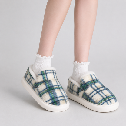 Chaussons en polaire écossaise Allure