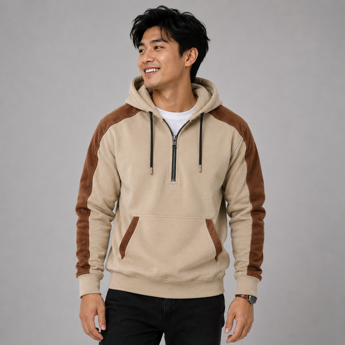 Sweat à capuche zippé Brandon