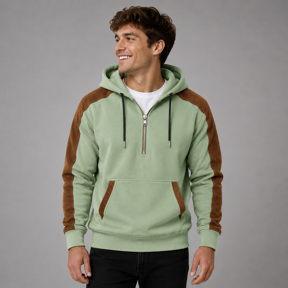 Sweat à capuche zippé Brandon