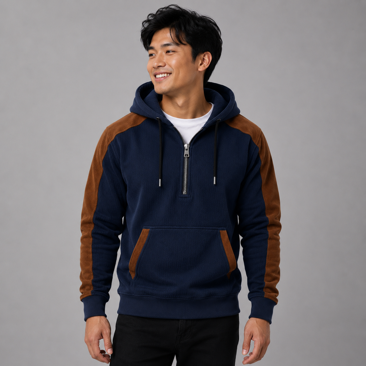 Sweat à capuche zippé Brandon