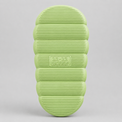 Kids Frog Fleece Slippers