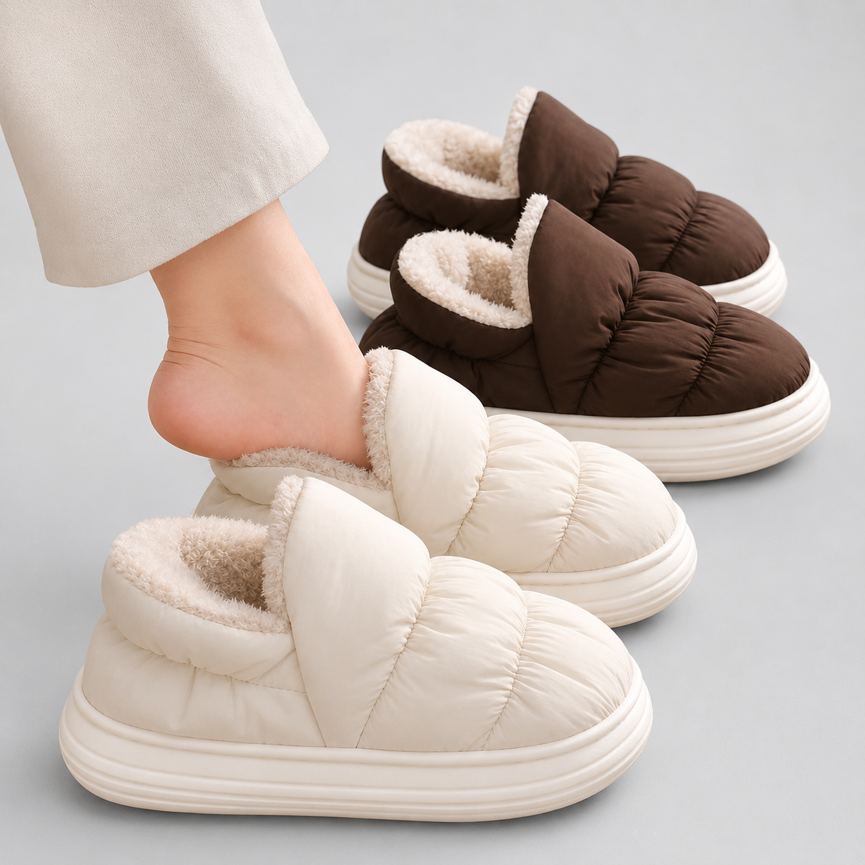 Luxe Down-filled Slippers