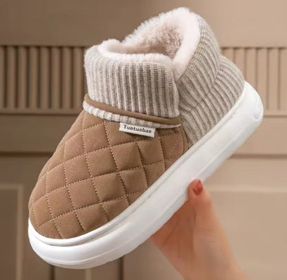 Velour Thermal Slipper Bootie