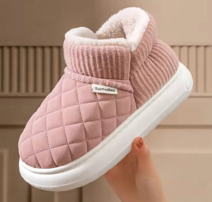 Velour Thermal Slipper Bootie
