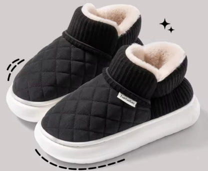 Velour Thermal Slipper Bootie