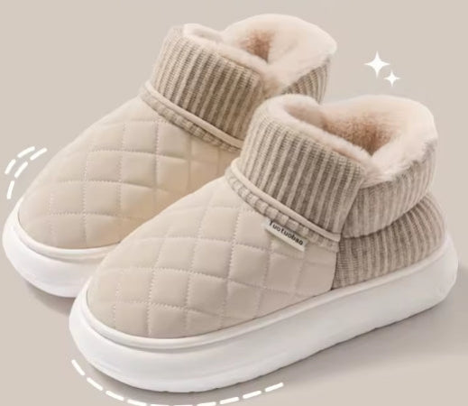 Velour Thermal Slipper Bootie