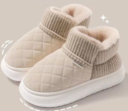 Velour Thermal Slipper Bootie